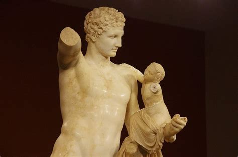 hermes and hercules|Hermes of praxiteles.